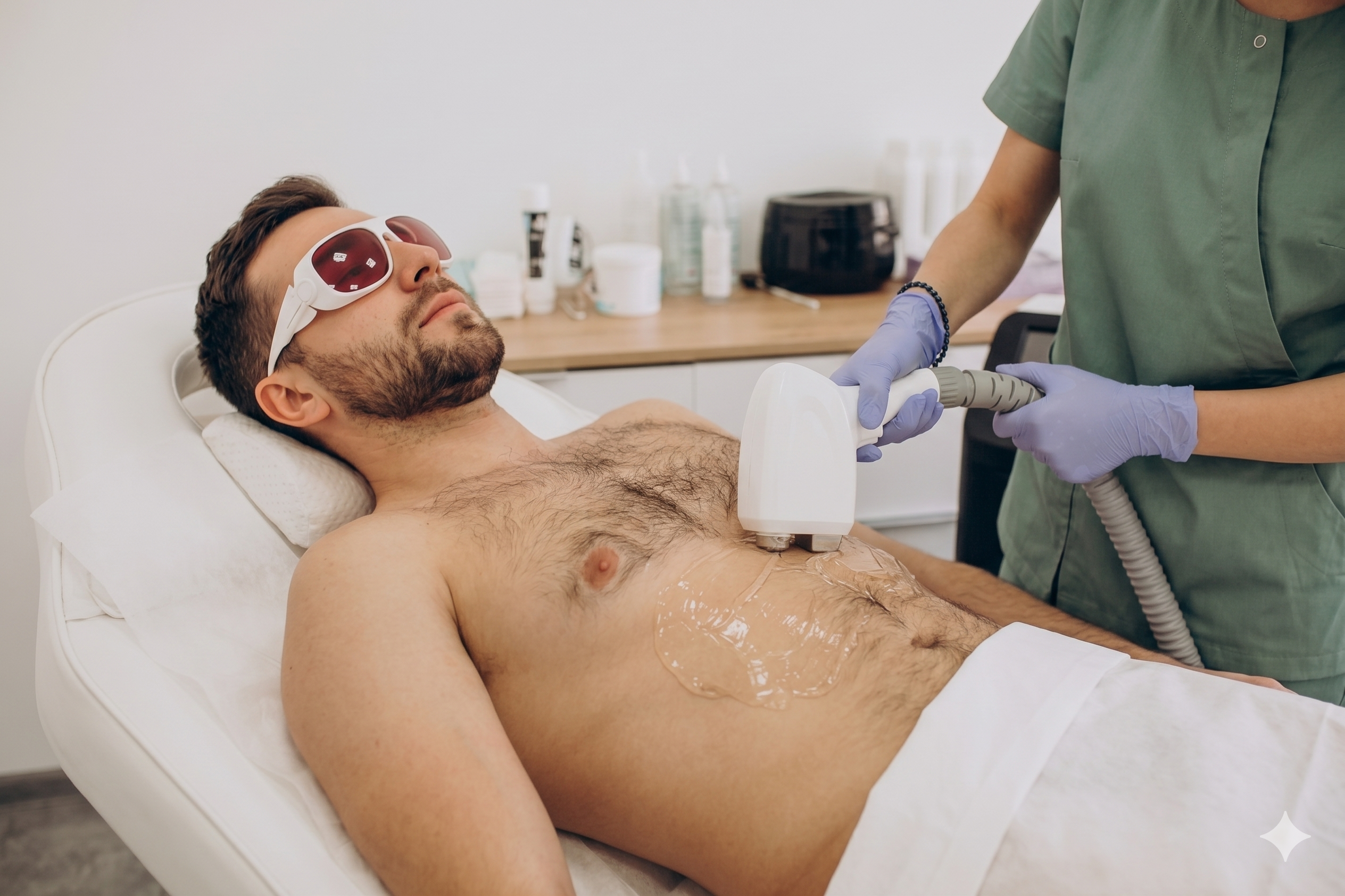 Full back and chest laser hair removal