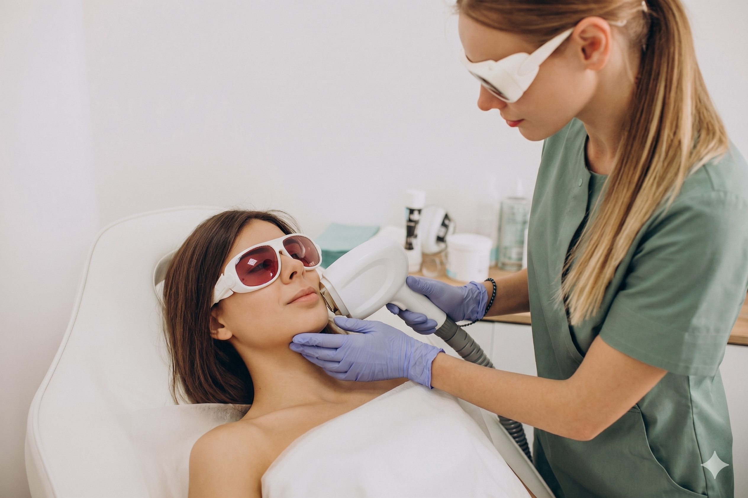 Face and upper lip laser hair removal